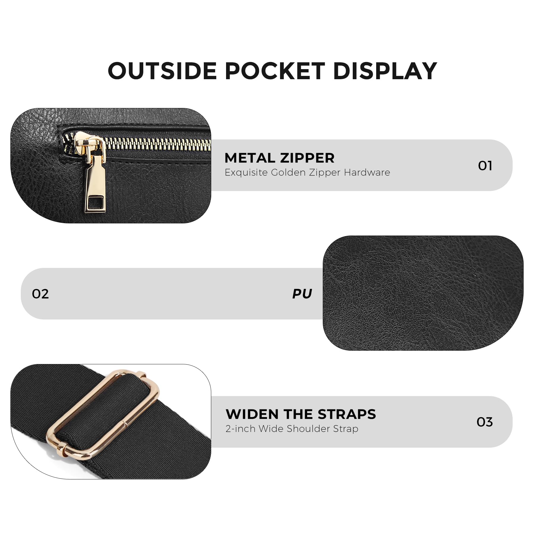 Geruite Crossbody Riemtas voor Dames - Ruime Heuptas voor Moeders & Dagelijks Reizen