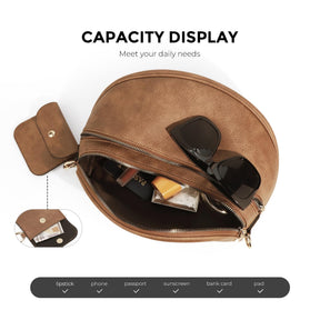 Geruite Crossbody Riemtas voor Dames - Ruime Heuptas voor Moeders & Dagelijks Reizen