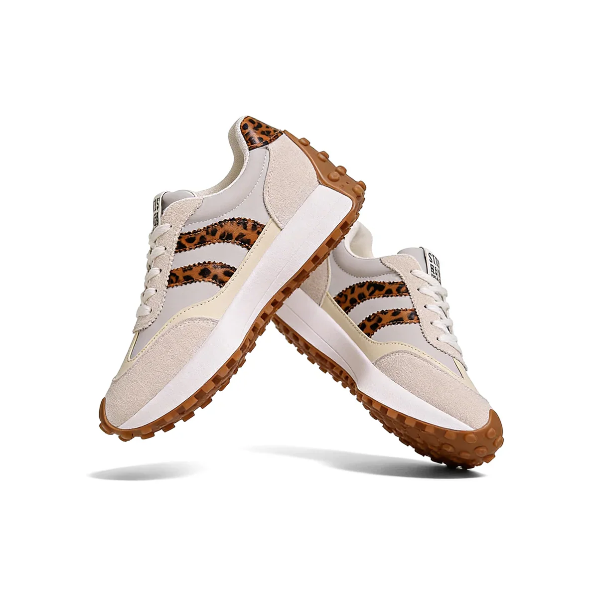 CloudLane Stripe Casual | Luipaardprint Off-White 
