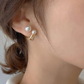 Brinco de Pérola Delicadeza Banhado a Ouro 18k - ByFirenzzi