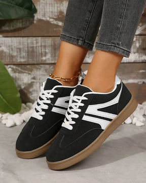 Harbor Court zwarte sneakers met rubberen zool