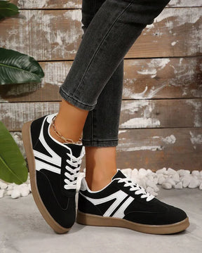 Harbor Court zwarte sneakers met rubberen zool