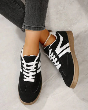 Harbor Court zwarte sneakers met rubberen zool