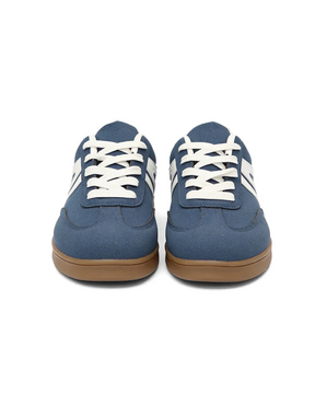 Harbor Court blauwe sneakers met rubberen zool
