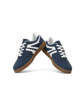 Harbor Court blauwe sneakers met rubberen zool