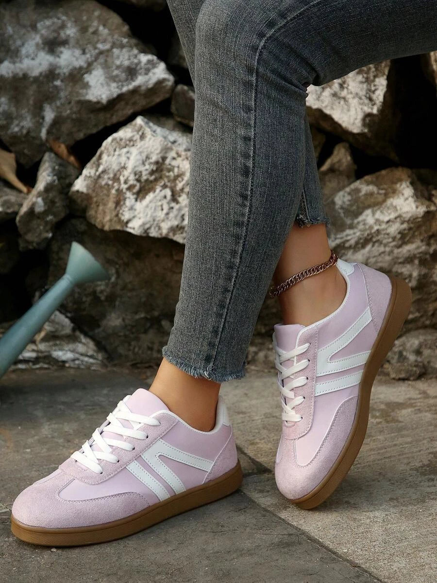 Harbor Court roze sneaker met rubberen zool
