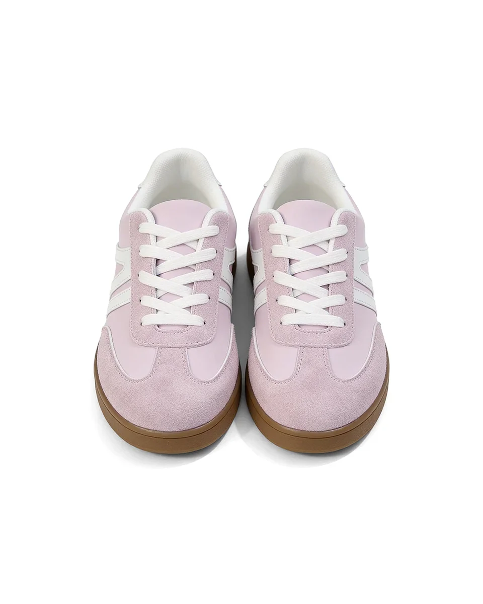 Harbor Court roze sneaker met rubberen zool
