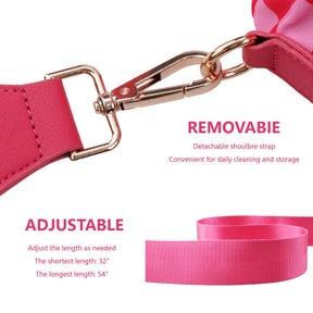 Geruite Crossbody Riemtas voor Dames - Ruime Heuptas voor Moeders & Dagelijks Reizen