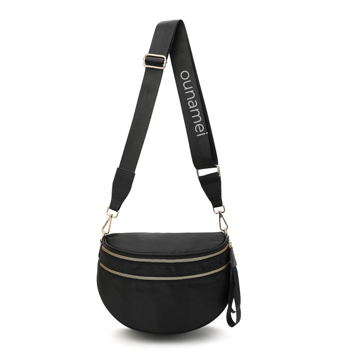 Geruite Crossbody Riemtas voor Dames - Ruime Heuptas voor Moeders & Dagelijks Reizen