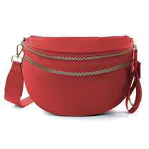 Geruite Crossbody Riemtas voor Dames - Ruime Heuptas voor Moeders & Dagelijks Reizen