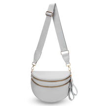 Geruite Crossbody Riemtas voor Dames - Ruime Heuptas voor Moeders & Dagelijks Reizen