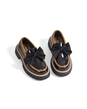 Valerie Bow platform loafers