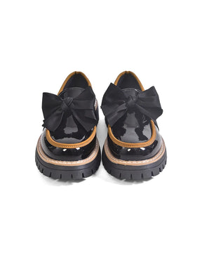 Valerie Bow platform loafers