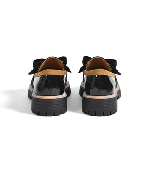 Valerie Bow platform loafers