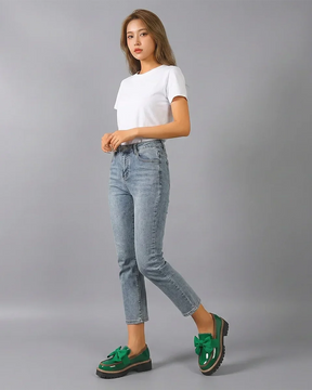 Valerie Bow platform loafers
