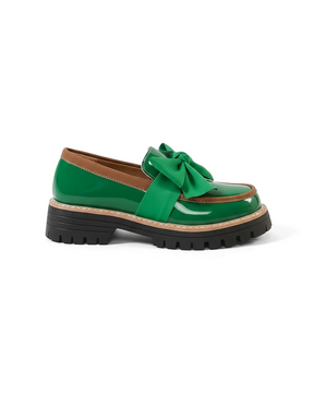 Valerie Bow platform loafers