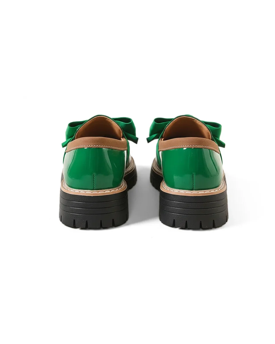 Valerie Bow platform loafers