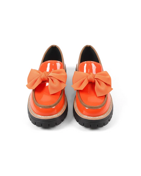 Valerie Bow platform loafers