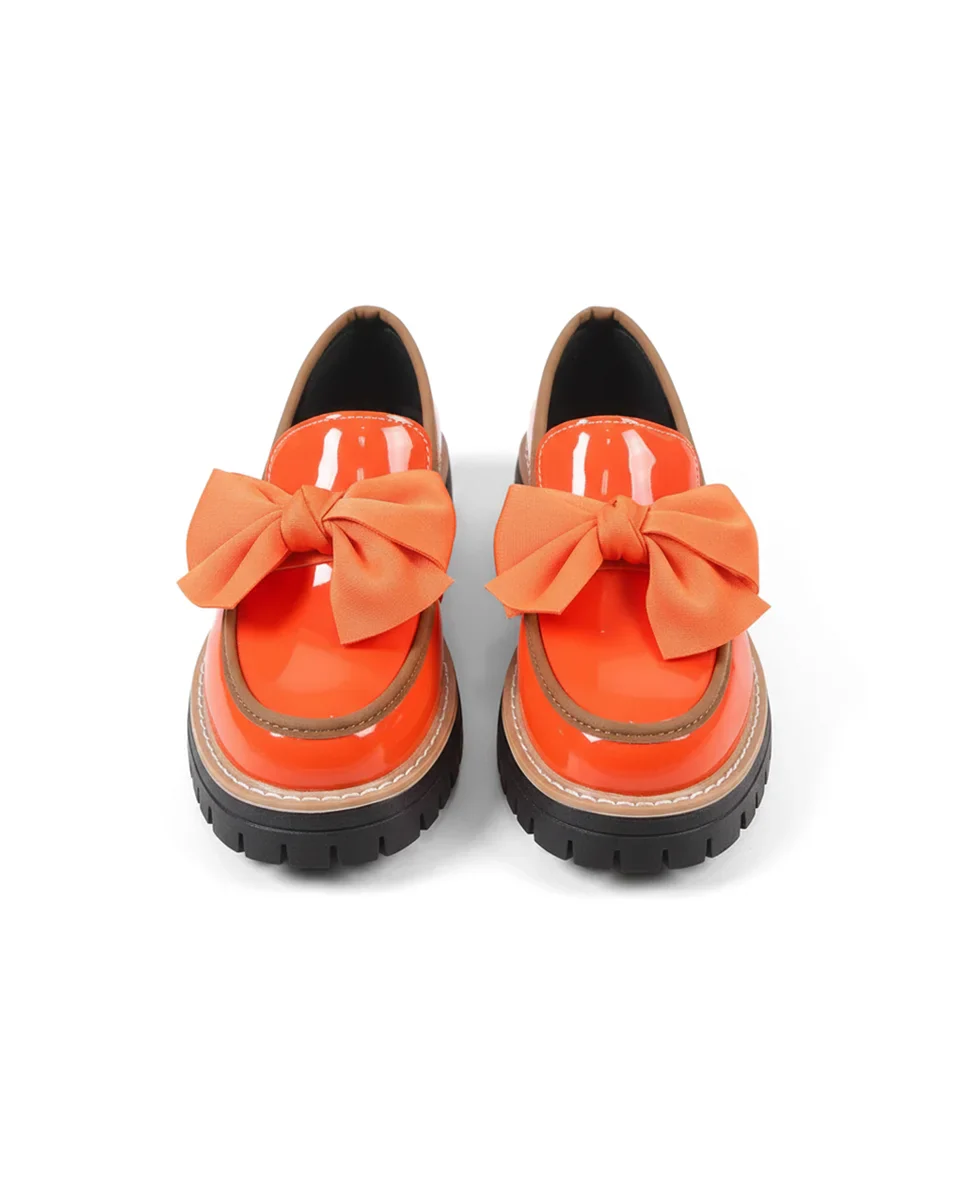 Valerie Bow platform loafers