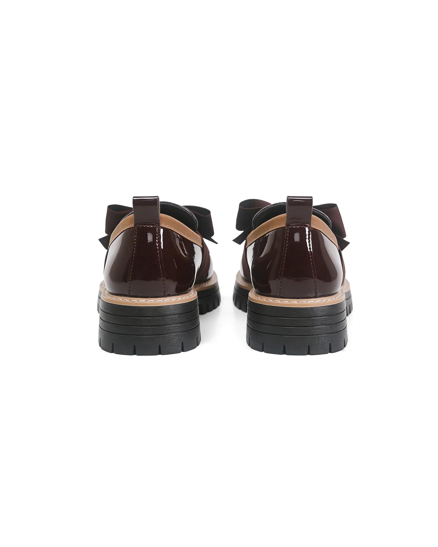 Valerie Bow platform loafers