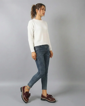 Valerie Bow platform loafers