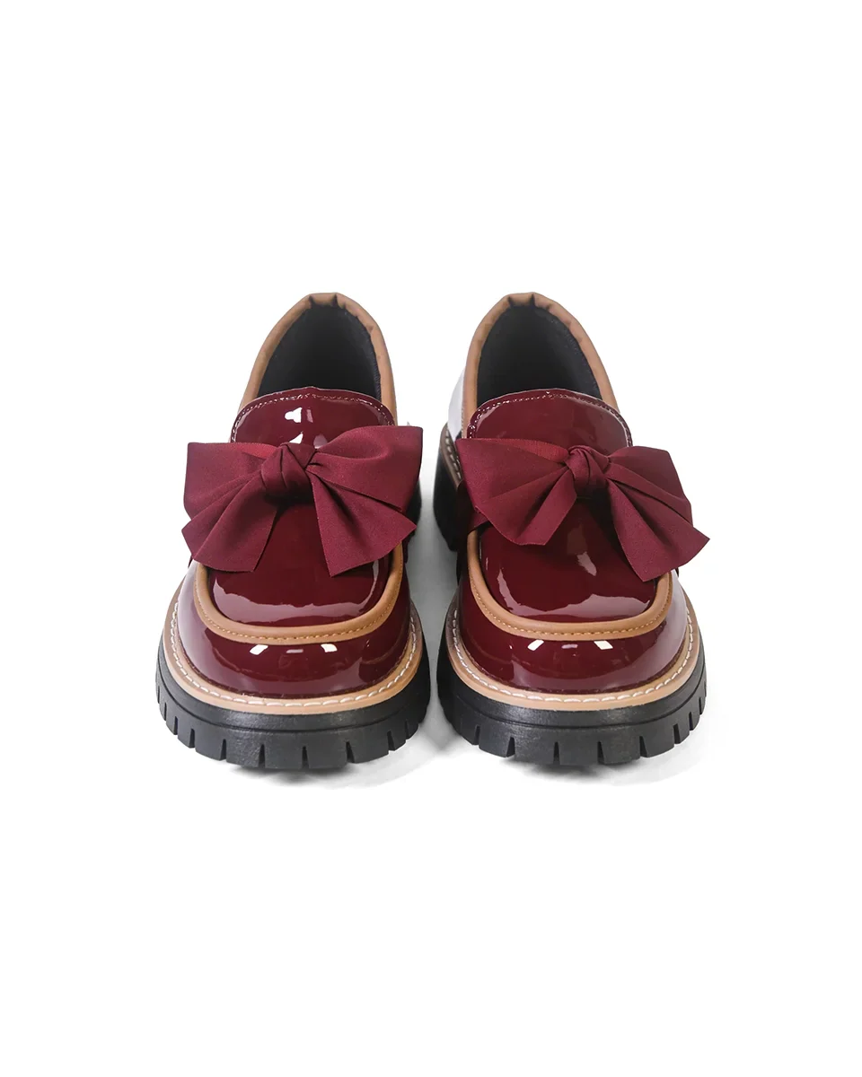 Valerie Bow platform loafers