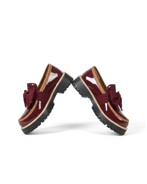 Valerie Bow platform loafers