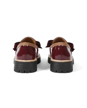 Valerie Bow platform loafers