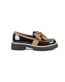 Valerie Bow platform loafers