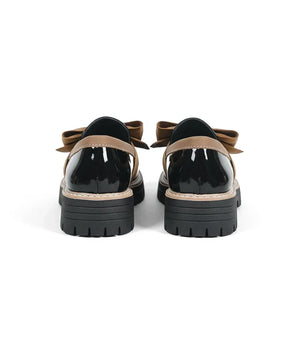 Valerie Bow platform loafers