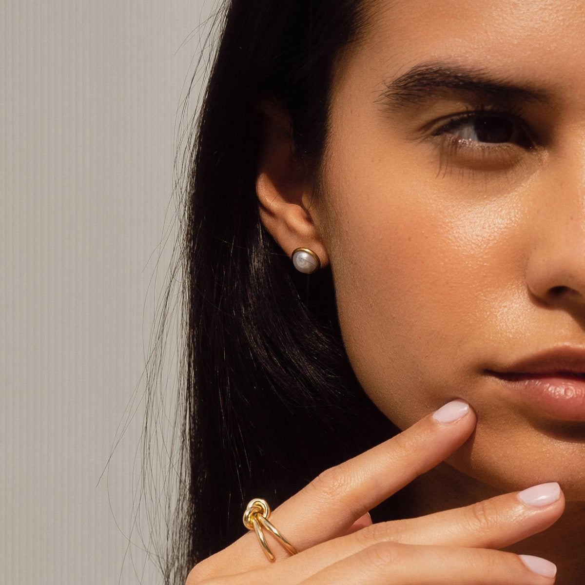 Brincos de Pérolas Banhado a Ouro 18k - ByFirenzzi
