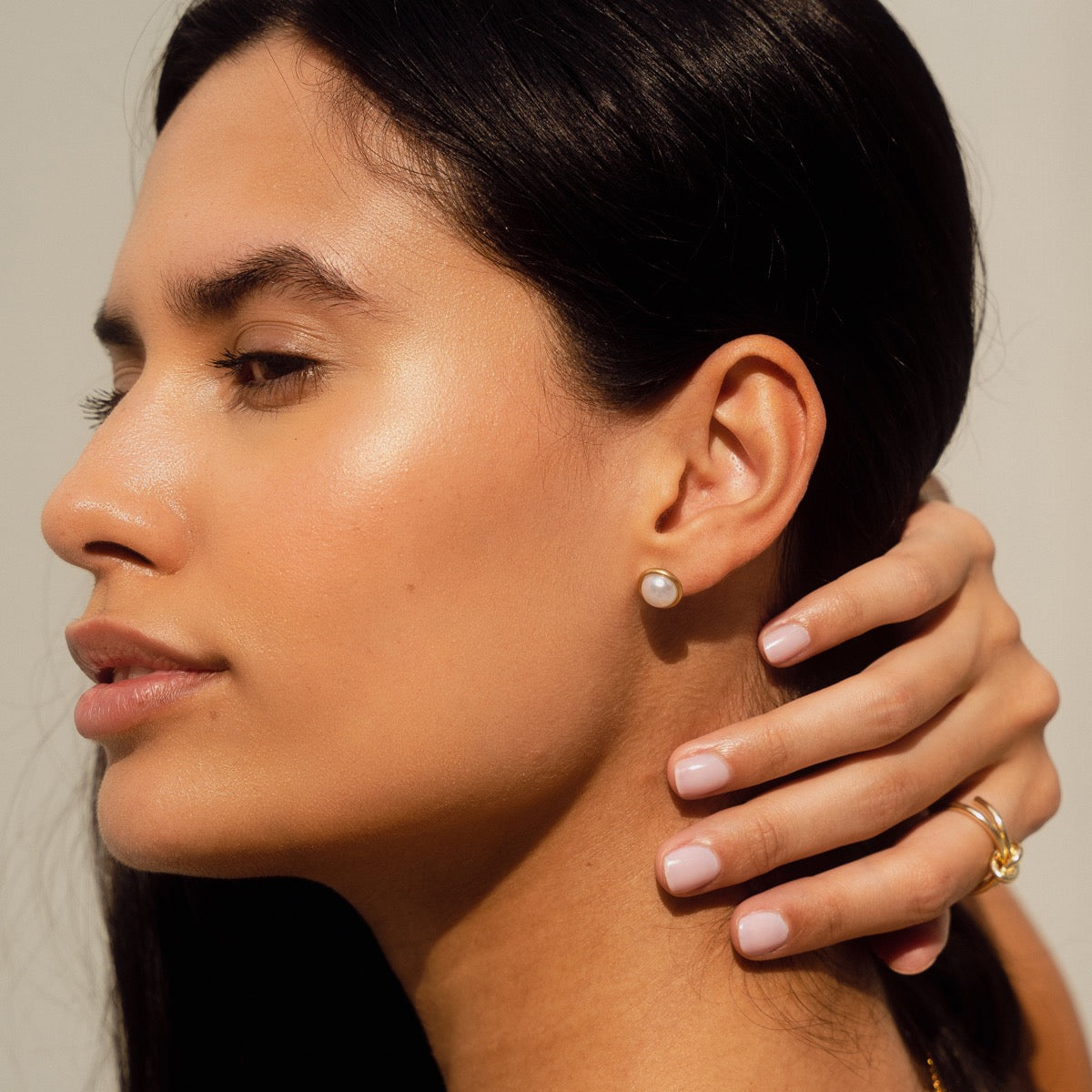 Brincos de Pérolas Banhado a Ouro 18k - ByFirenzzi