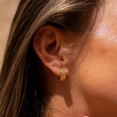 Brincos Argola Mini Bia Banhado a Ouro 18k - ByFirenzzi