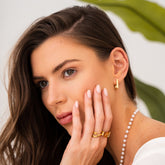 Brincos Eliza Banhado in Ouro 18k - ByFirenzzi