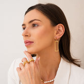 Brincos Minimalista Banhado a Ouro 18k - ByFirenzzi