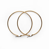 Brincos Argola Basic Banhado a Ouro 18k - ByFirenzzi