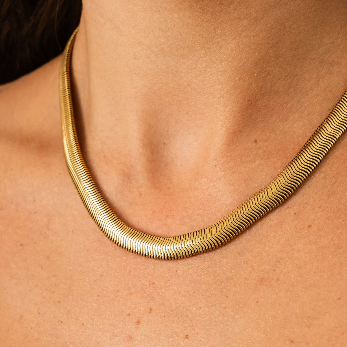 Kraagslang Banhado a Ouro 18k - ByFirenzzi
