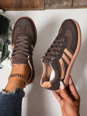 Camden Court bruine rubberen sneakers