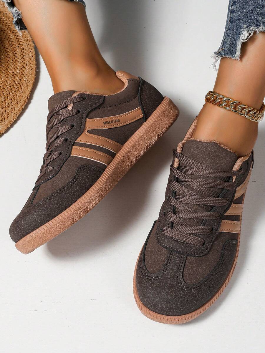 Camden Court bruine rubberen sneakers