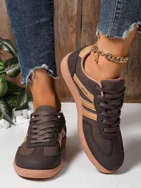 Camden Court bruine rubberen sneakers