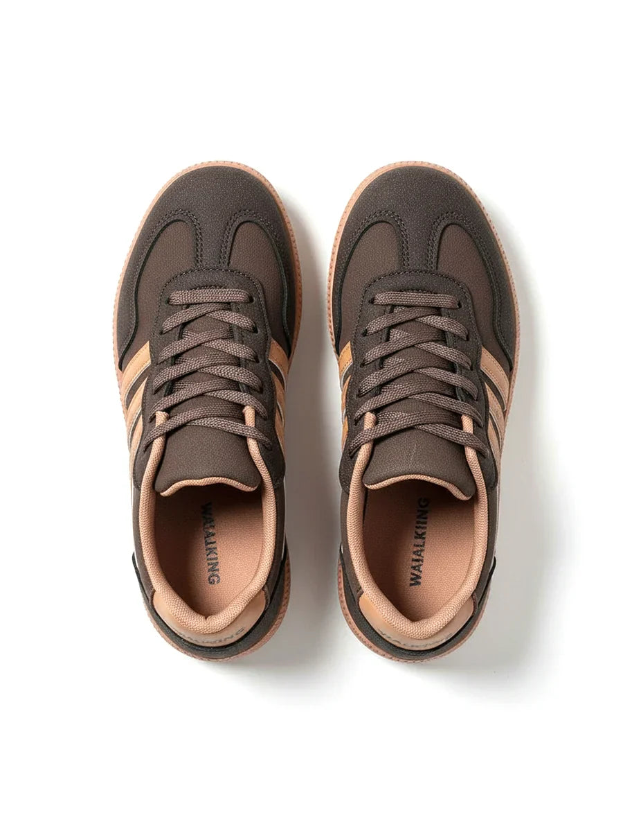 Camden Court bruine rubberen sneakers