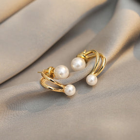 Brinco de Pérola Delicadeza Banhado a Ouro 18k - ByFirenzzi