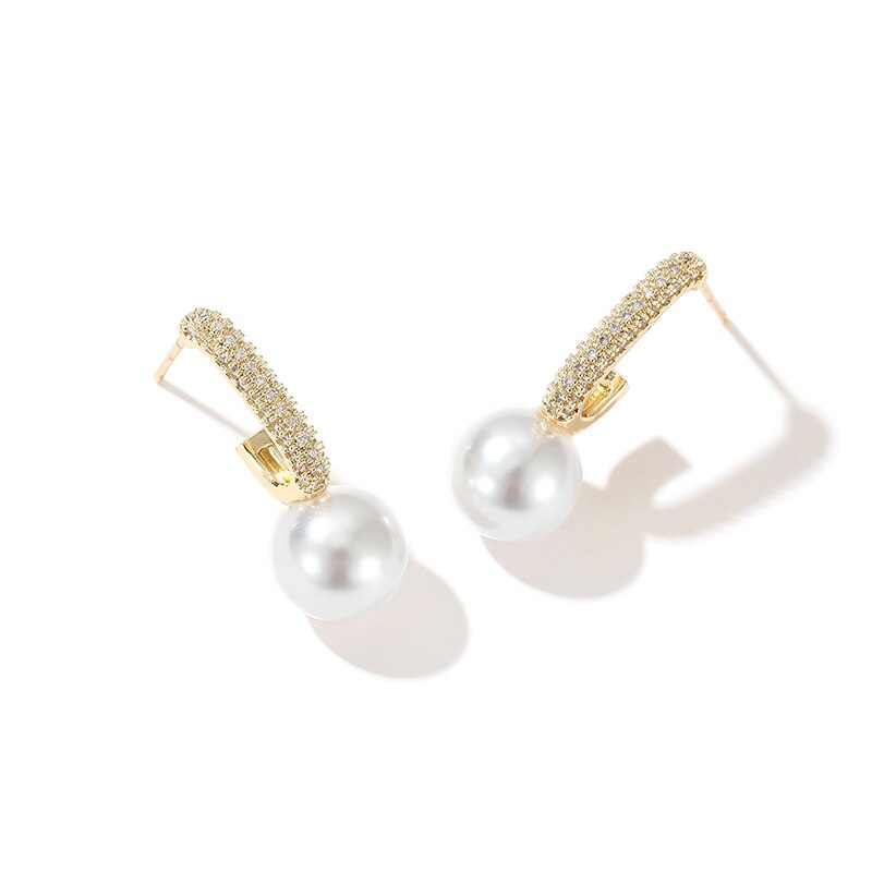 Brinco de Pérola Elegance Banhado a Ouro 18k - ByFirenzzi