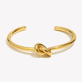 Belle Minimalistische 18K Vergulde Knoop Manchetarmband voor dames
