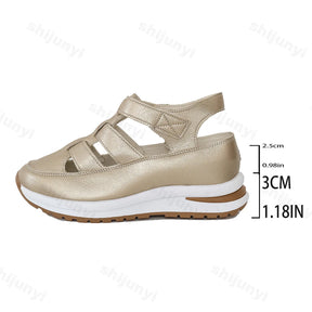 Solenne casual platform sandalen 