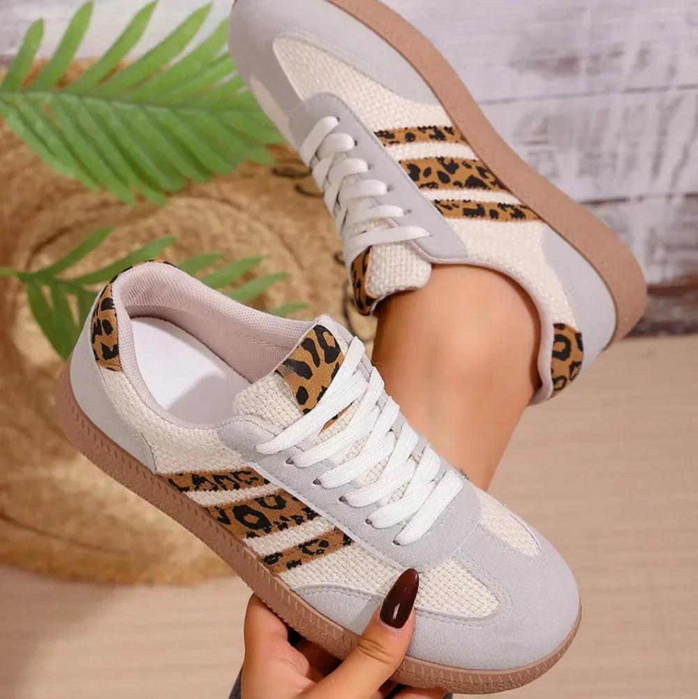 [Limited Edition] Retro sneakers met luipaardprint