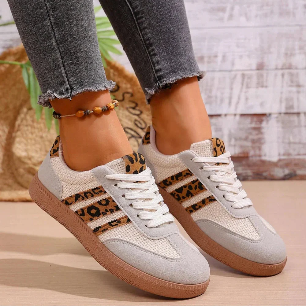 [Limited Edition] Retro sneakers met luipaardprint