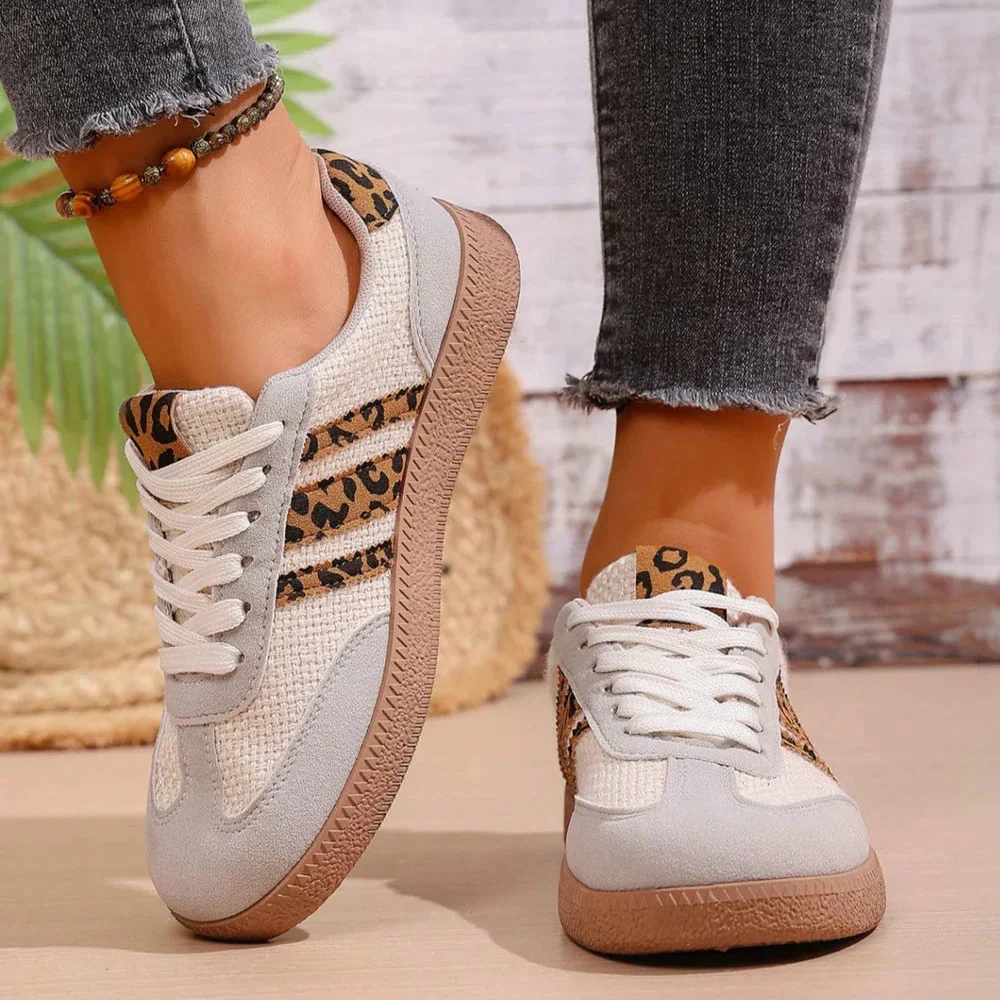 [Limited Edition] Retro sneakers met luipaardprint