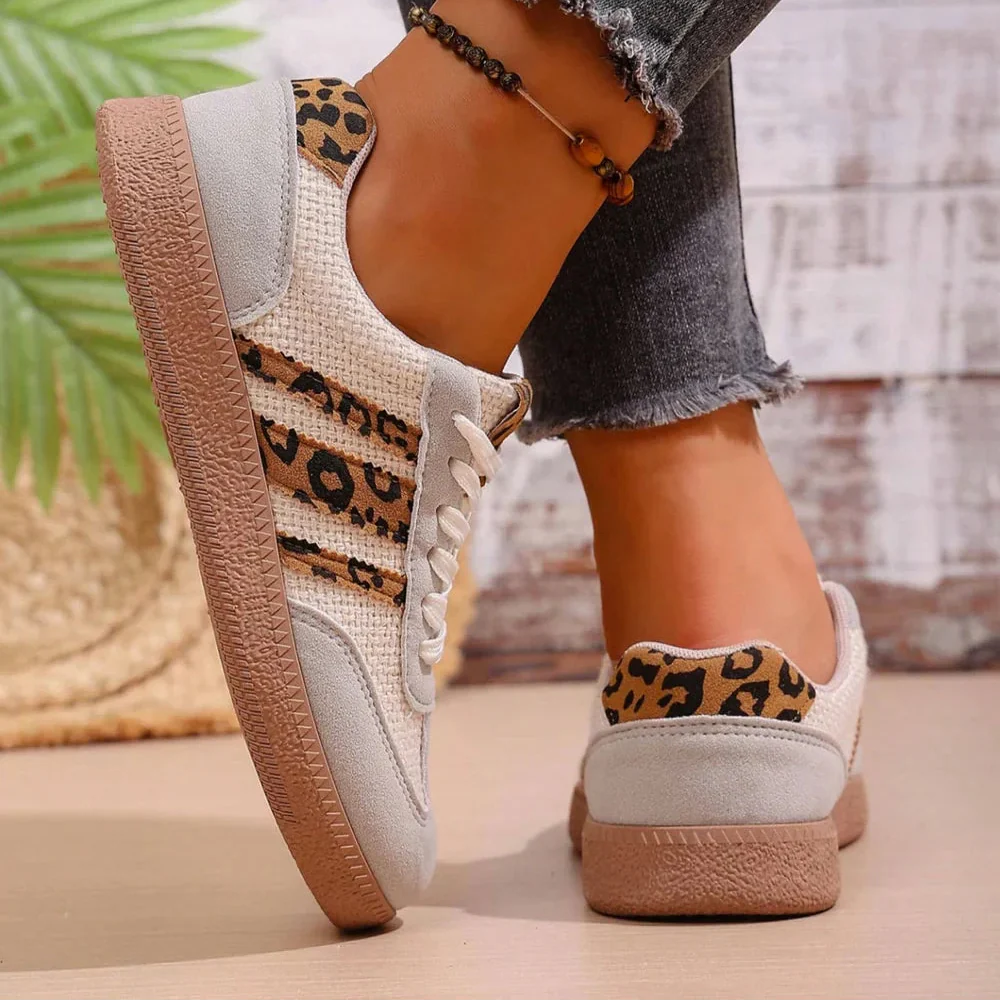 [Limited Edition] Retro sneakers met luipaardprint