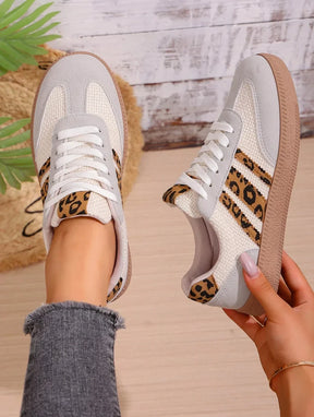 [Limited Edition] Retro sneakers met luipaardprint